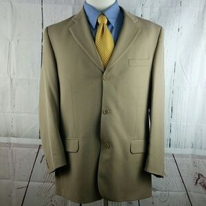 Bachrach 3 Button Suit Blazer Sports Coat 44R